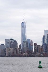 Vue depuis le bateau pour la Statue de la liberté